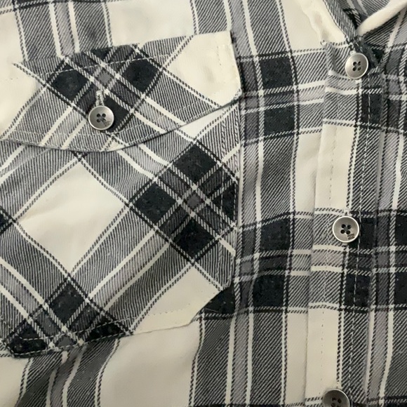 (M) Billabong Checkered Long Sleeve Button Up Casual Shirt - Picture 4 of 5